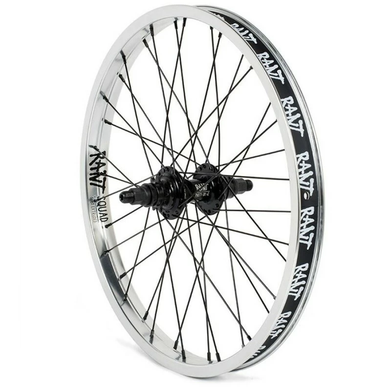 ROUE ARRIERE RANT PARTY ON V2 CASSETTE SILVER (RHD Ou LHD)