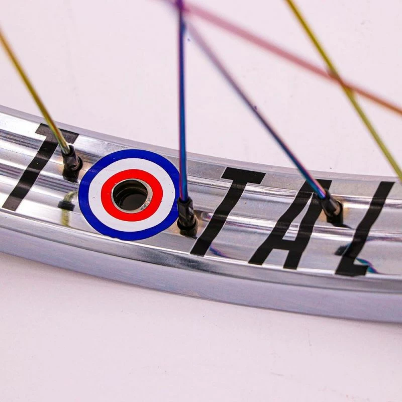 ROUE AVANT BMX TOTAL TECHFIRE CHROME / OIL SLICK â Image 3